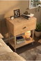 Hanah Home Mesita de noche Peka-0002 Sapphire Oak